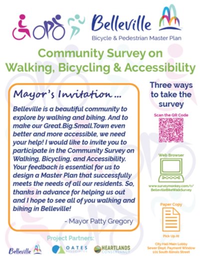 Belleville Bicycle and Pedestrian Master Plan: Community Survey on Walking, Bicycling and Accessibility 