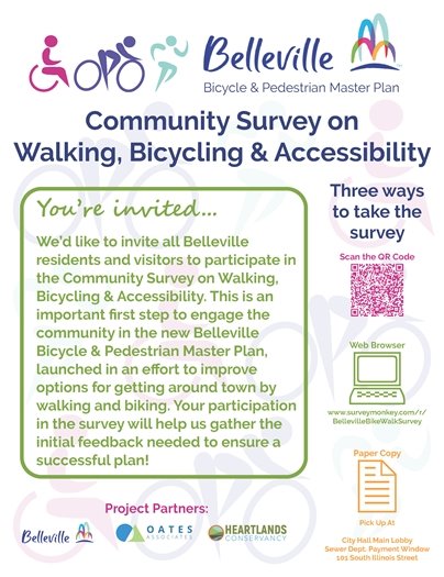 Belleville Bicycle and Pedestrian Master Plan: Community Survey on Walking, Bicycling and Accessibility 