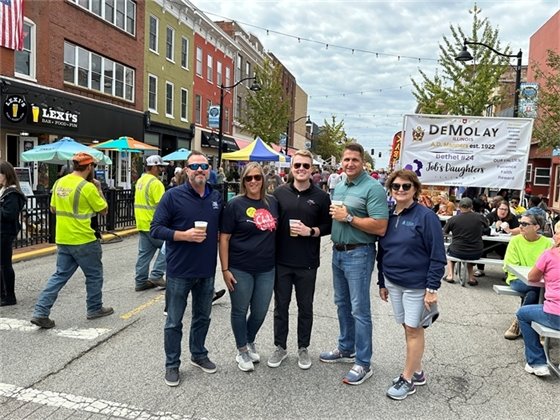 Group of volunteers pose for a photo at the Belleville 39th Annual Chili Cook-off