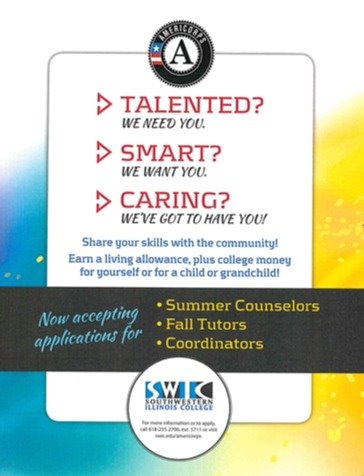 Americorp Autumn Want Ad