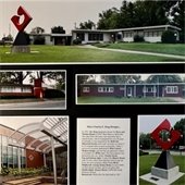 Exhibit photo from the Belleville Midcentury Modern Architecture Museum highlighting notable features around the city.