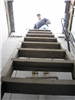 Stairway to enter and exit the control center