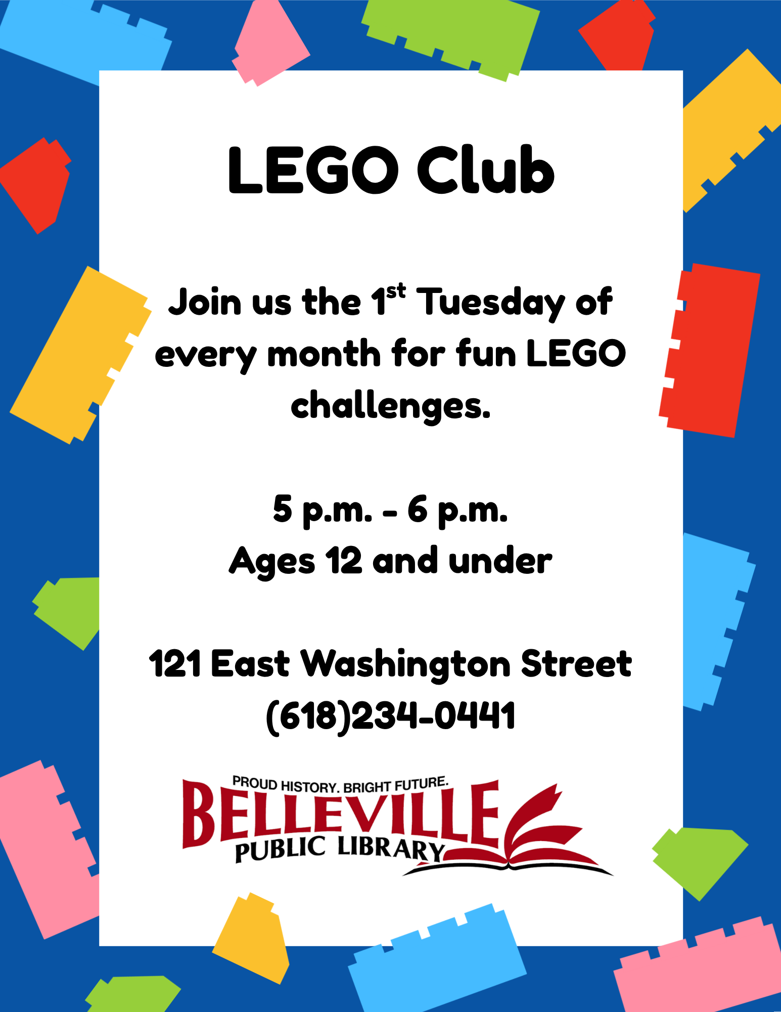 Colorful Building Blocks Student Feature Classroom Poster