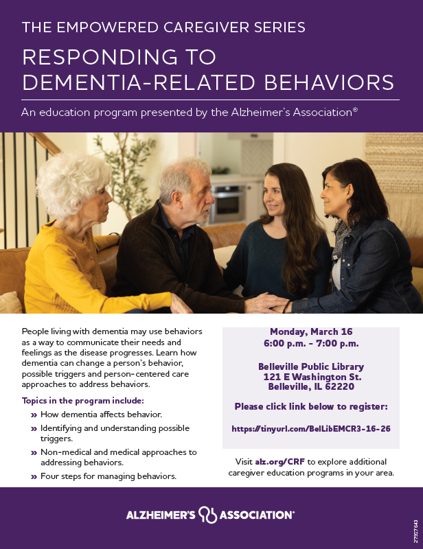 Image of Dementia Program at Main Library March 16